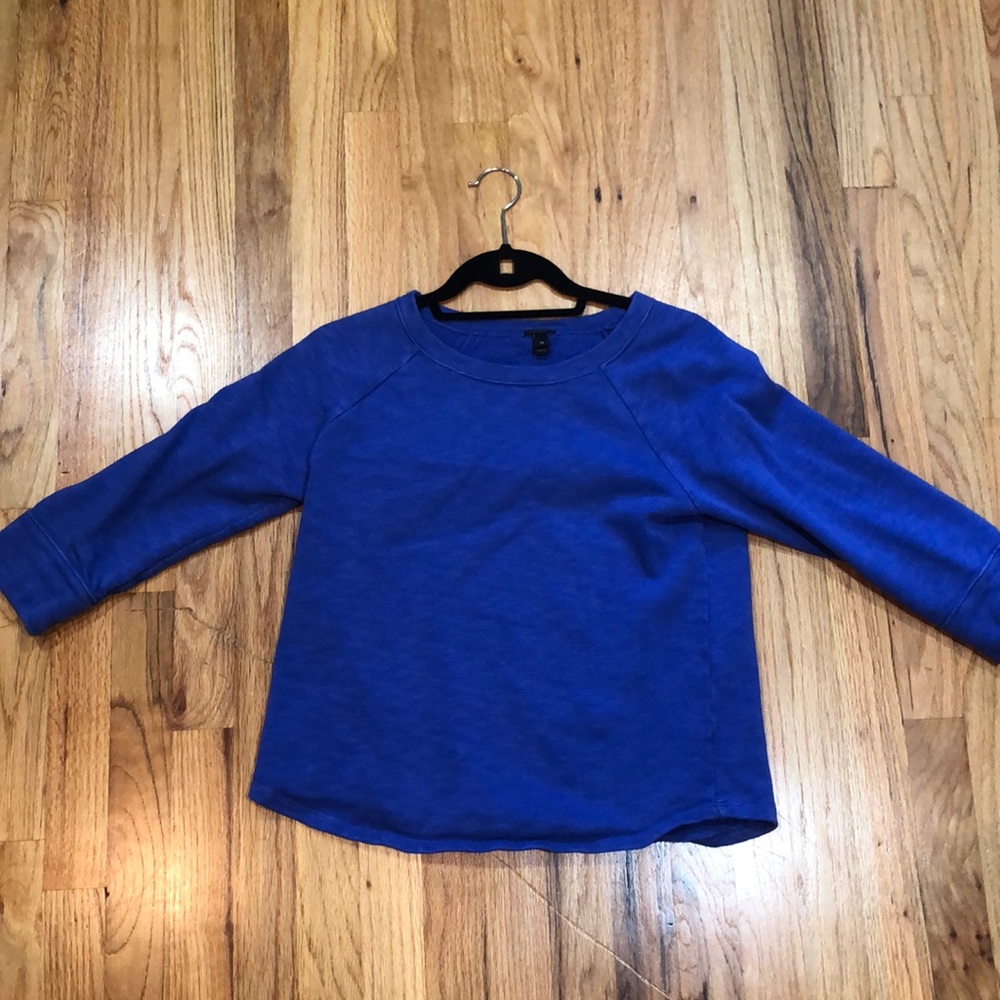 Jcrew blue 3/4 length sweater
